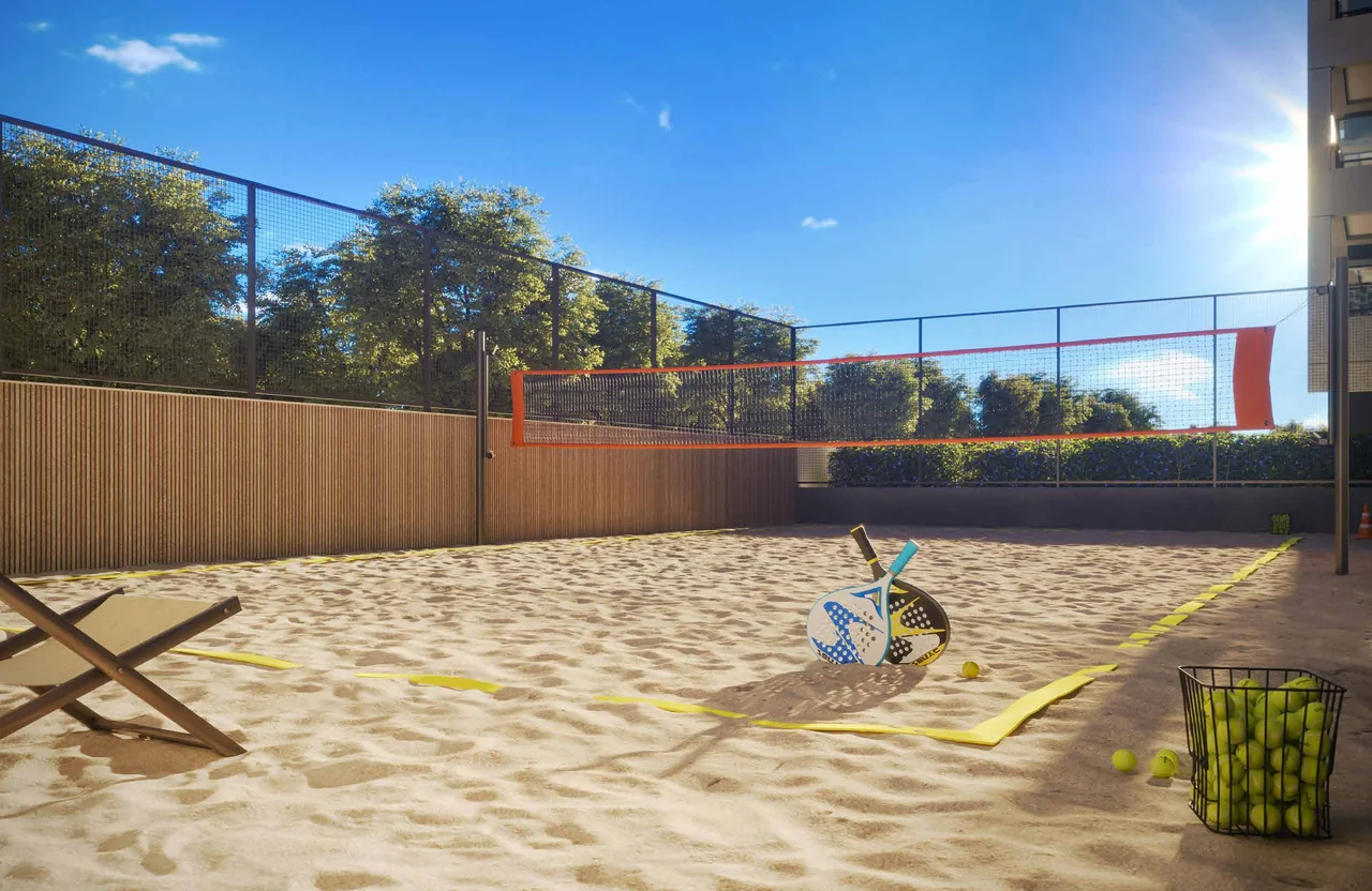 Perspectiva artística — Beach tennis, NID Alphaville